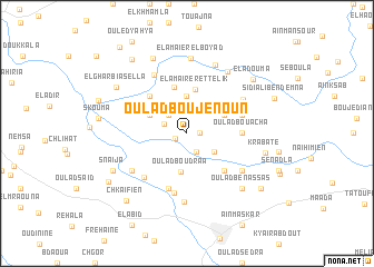 map of Oulad Bou Jenoun