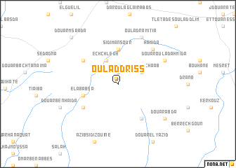 map of Oulad Driss