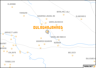 map of Oulad Haj Ahmed