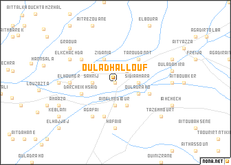 map of Oulad Hallouf