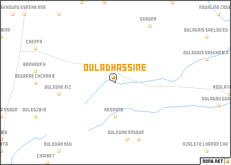 map of Oulad Hassine