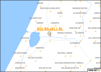map of Oulad Jellâl
