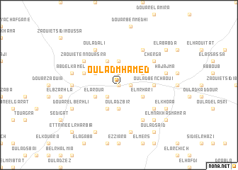 map of Oulad Mhamed