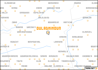 map of Oulad Mimoun