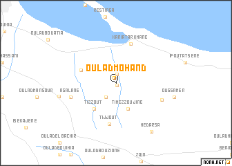 map of Oulad Mohand