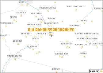 map of Oulad Moussa Mohammed