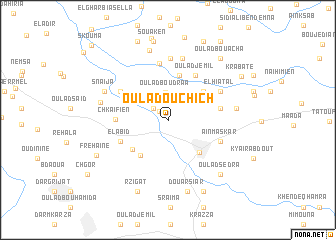 map of Oulad Ouchich