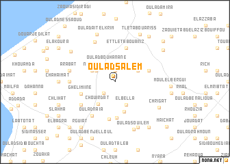 map of Oulad Salem