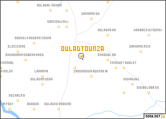 map of Oulad Tounza
