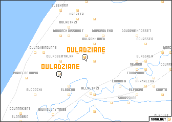 map of Oulad Ziane