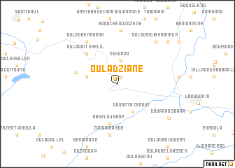 map of Oulad Ziane