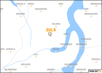 map of Oula