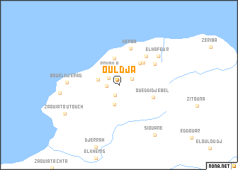map of Ouldja