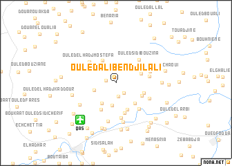 map of Ouled Ali Ben Djilali