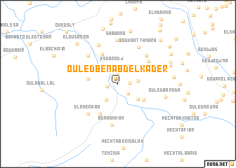 map of Ouled Ben Abd el Kader