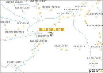 map of Ouled el Arbi