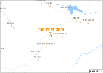map of Ouled el ʼArbi