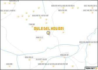 map of Ouled el Hoûâri