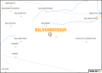 map of Ouled Mannsour