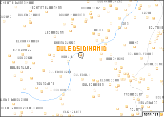 map of Ouled Sidi Hamid