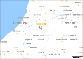 map of Ouled