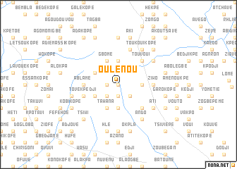 map of Oulénou