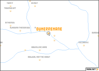 map of Oum er Remane