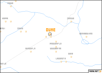 map of Oumé