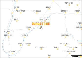 map of Oundétané