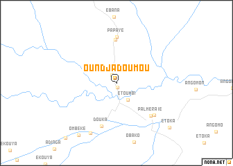 map of Oundjadoumou