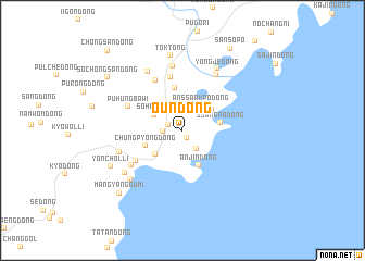 map of Ŏun-dong