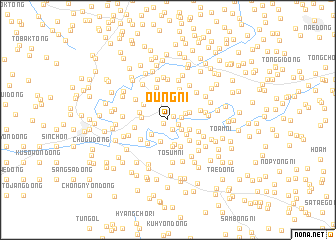 map of Oŭng-ni