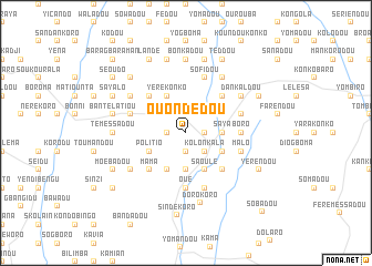 map of Ouondédou