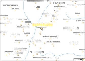 map of Ouondougou