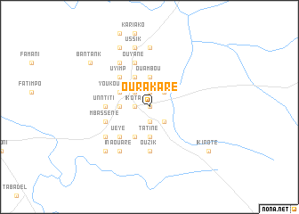 map of Ourakaré