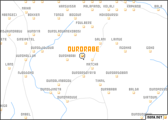 map of Ouro Rabé