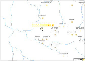 map of Oussounkala