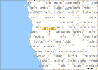 map of Outeiro