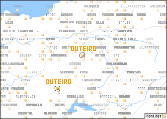 map of Outeiro