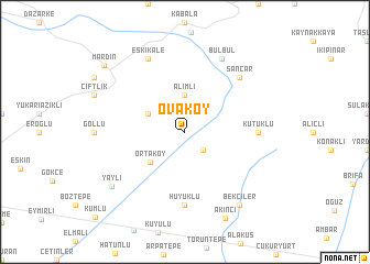 map of Ovaköy