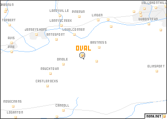 map of Oval