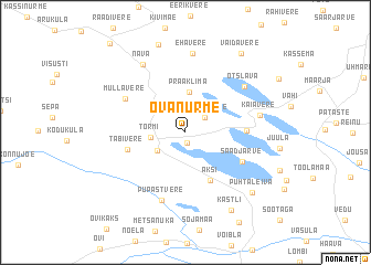 map of Õvanurme