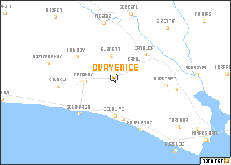 map of Ovayenice
