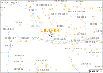 map of Ovčara