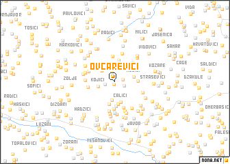 map of Ovčarevići