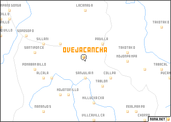 map of Oveja Cancha