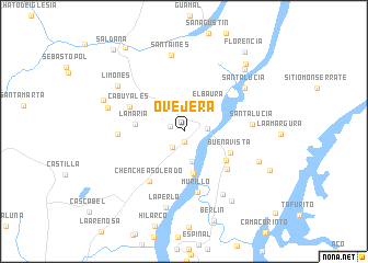 map of Ovejera