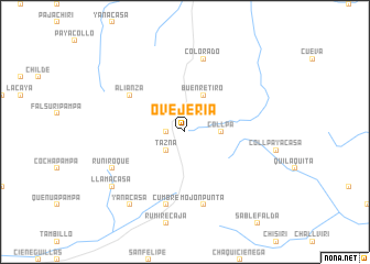 map of Ovejería