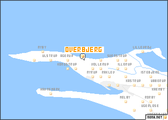 map of Overbjerg