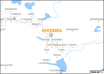 map of Överborg